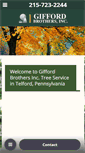 Mobile Screenshot of giffordbrotherstreeservice.com