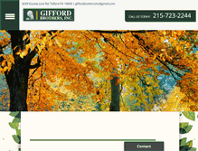 Tablet Screenshot of giffordbrotherstreeservice.com